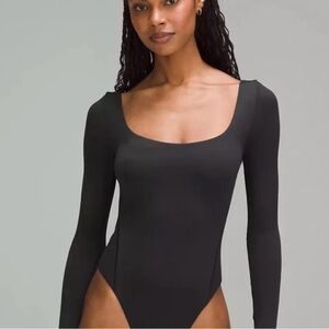 lululemon athletica Black Long Sleeve Bodysuit